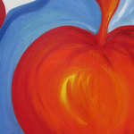 Apple (20F 73cm x 60cm, Oil on canvas)
