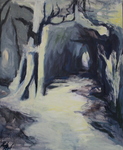 In the wood (20F 60cm x 73cm, Oil on canvas)