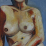 Life drawing on canvas (25F 81cm x 65cm, Oil on canvas)