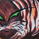 Litttle Tiger (20P 73cm x 54cm, Oil on canvas)