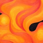 Orange way (20F 60cm x 73cm, Oil on canvas)