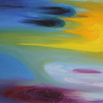 Sun (25P 81cm x 60cm, Oil on canvas)